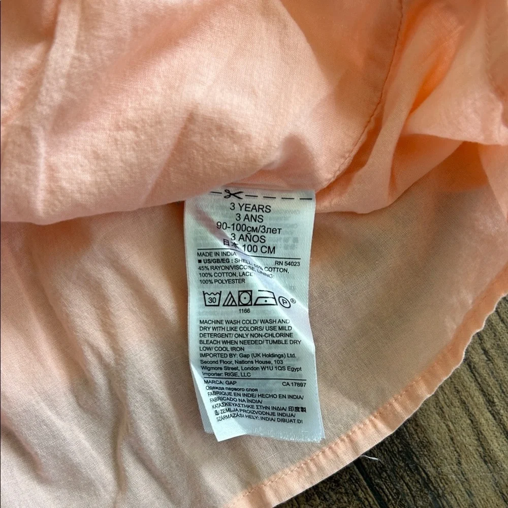 GAP Pink Kids Blouse with Lace Detail